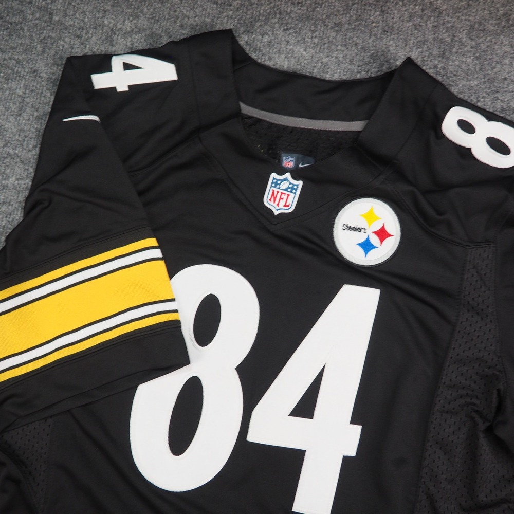 Pittsburgh Steelers Jersey Mens 44 Antonio Brown Black Solid NFL Nike On Field